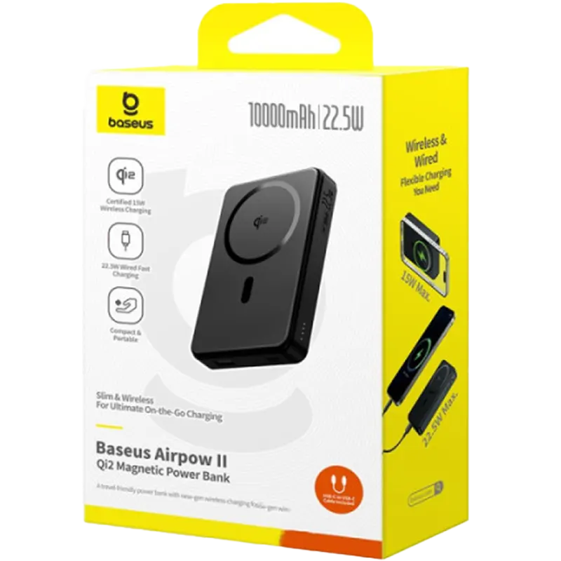 Baseus Airpow II Power Bank 10000mAh 22.5W Black 4 Mascom International.webp